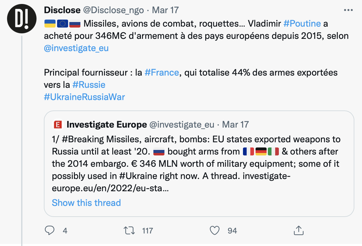 La France, premier marchand de canons en Europe
